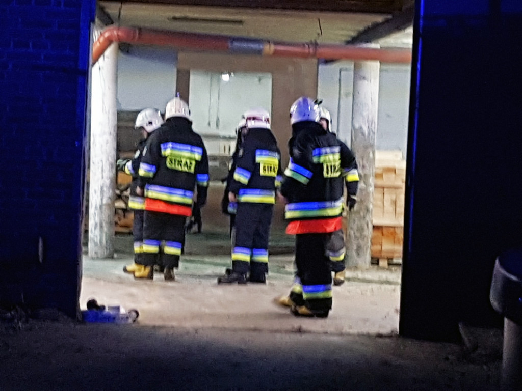 MUCHY: Ogień w zakładzie paleciarskim