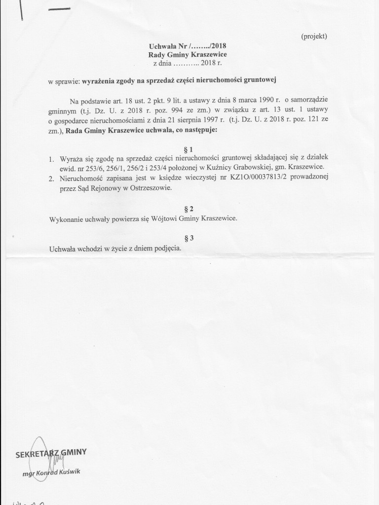 KRASZEWICE: Pan wójt znów mija się z prawdą