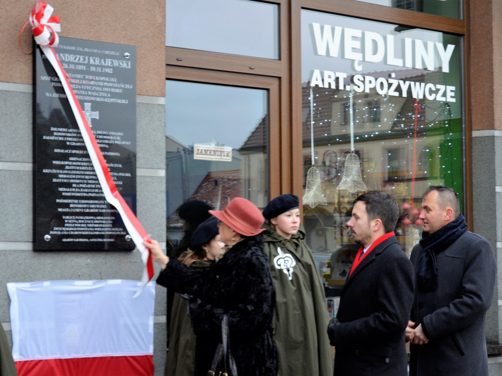 Odsłonili tablicę poświęconą szefowi Grabowskiej Kompanii Powstańczej