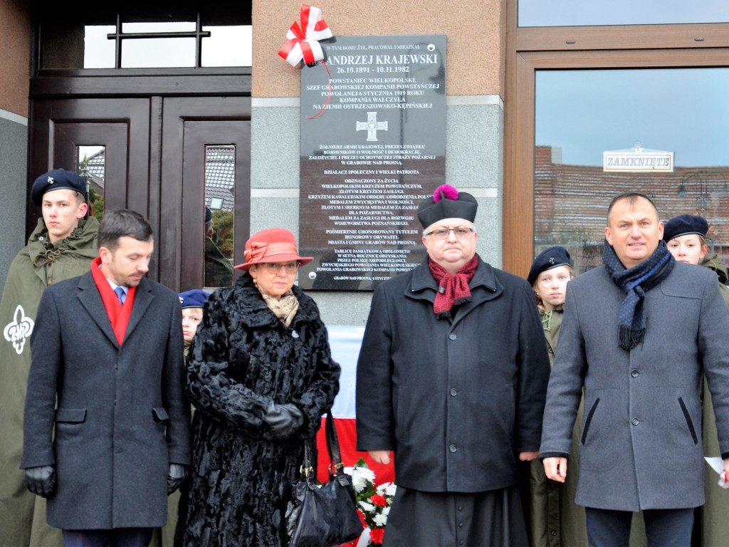 Odsłonili tablicę poświęconą szefowi Grabowskiej Kompanii Powstańczej