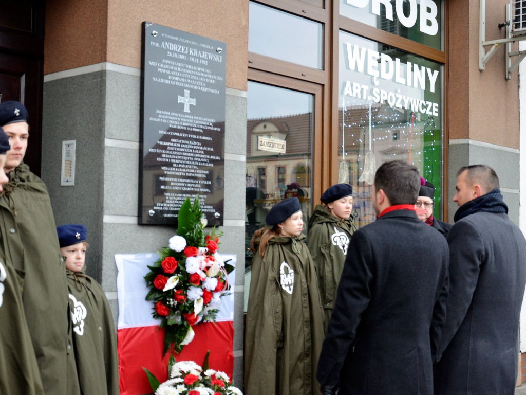Odsłonili tablicę poświęconą szefowi Grabowskiej Kompanii Powstańczej