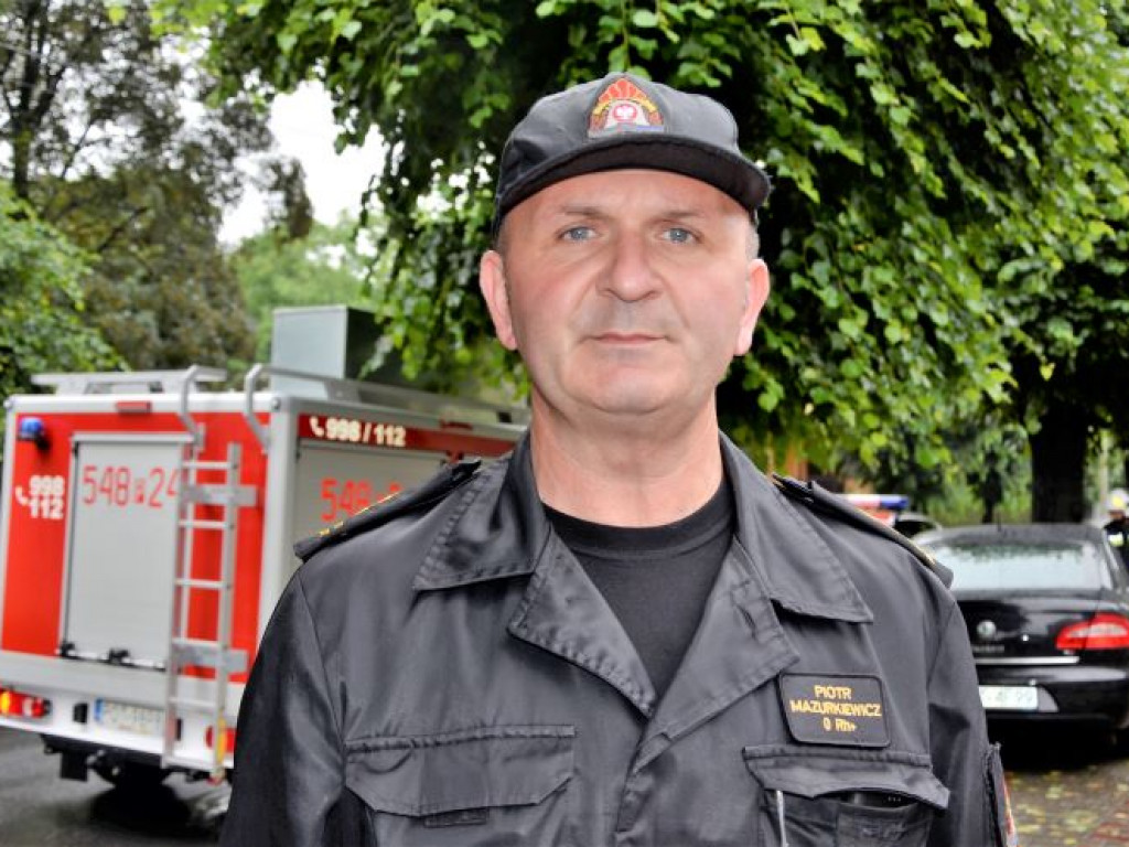 Zalany parking przed Intermarche i ulica Kościuszki