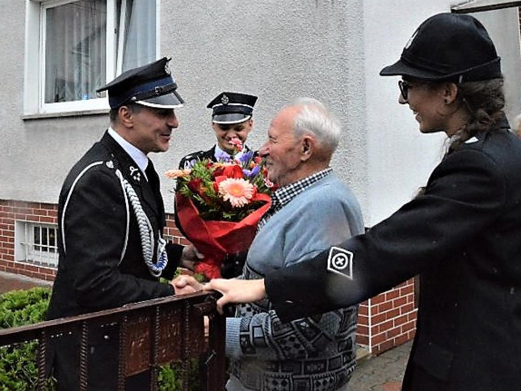 90. urodziny druha Jana Treśki. OSP Ostrzeszów nie zapomniała