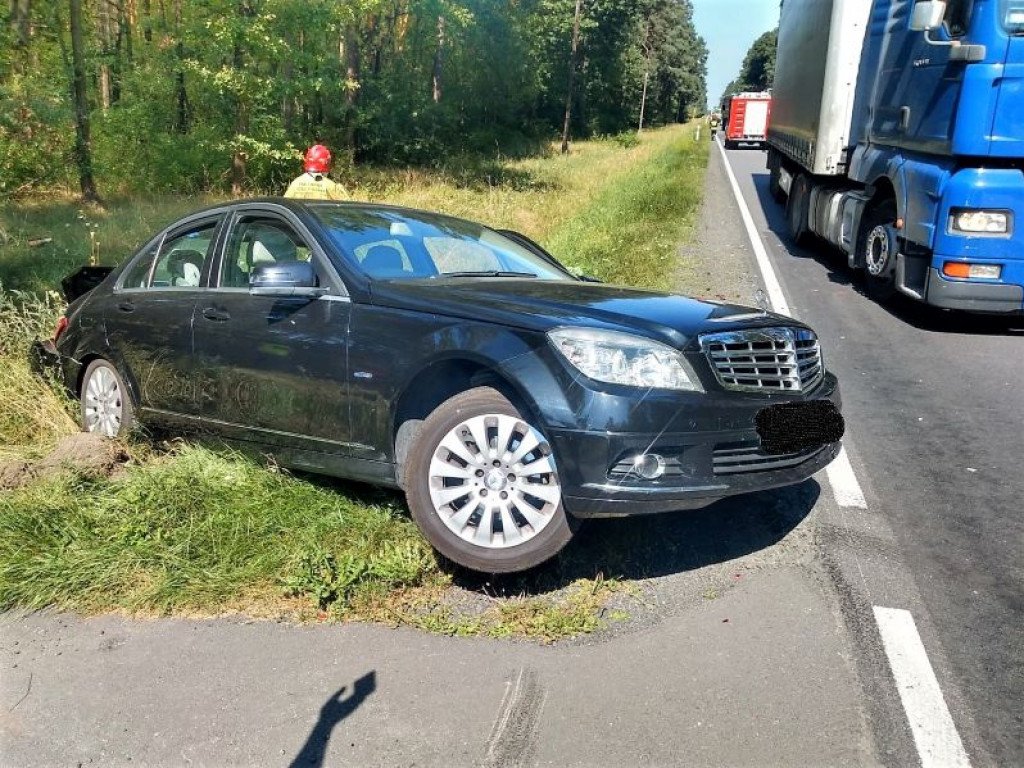 Kolizja drogowa w Kuźnikach