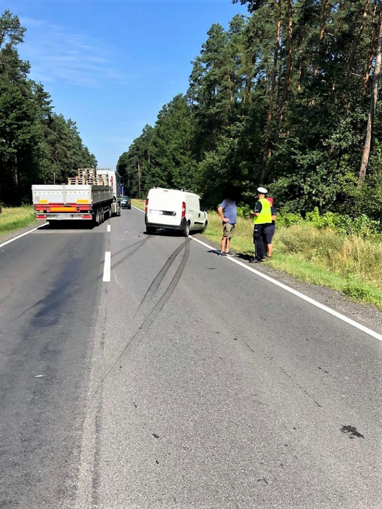 Kolizja drogowa w Kuźnikach