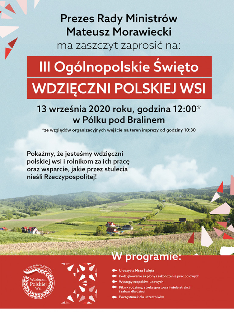 III Ogólnopolskie Święto Wdzięczni Polskiej Wsi na Pólku pod Bralinem