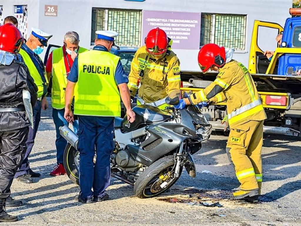 Nie żyje kierujący motocyklem marki Honda 36-letni mieszkaniec gminy Grabów