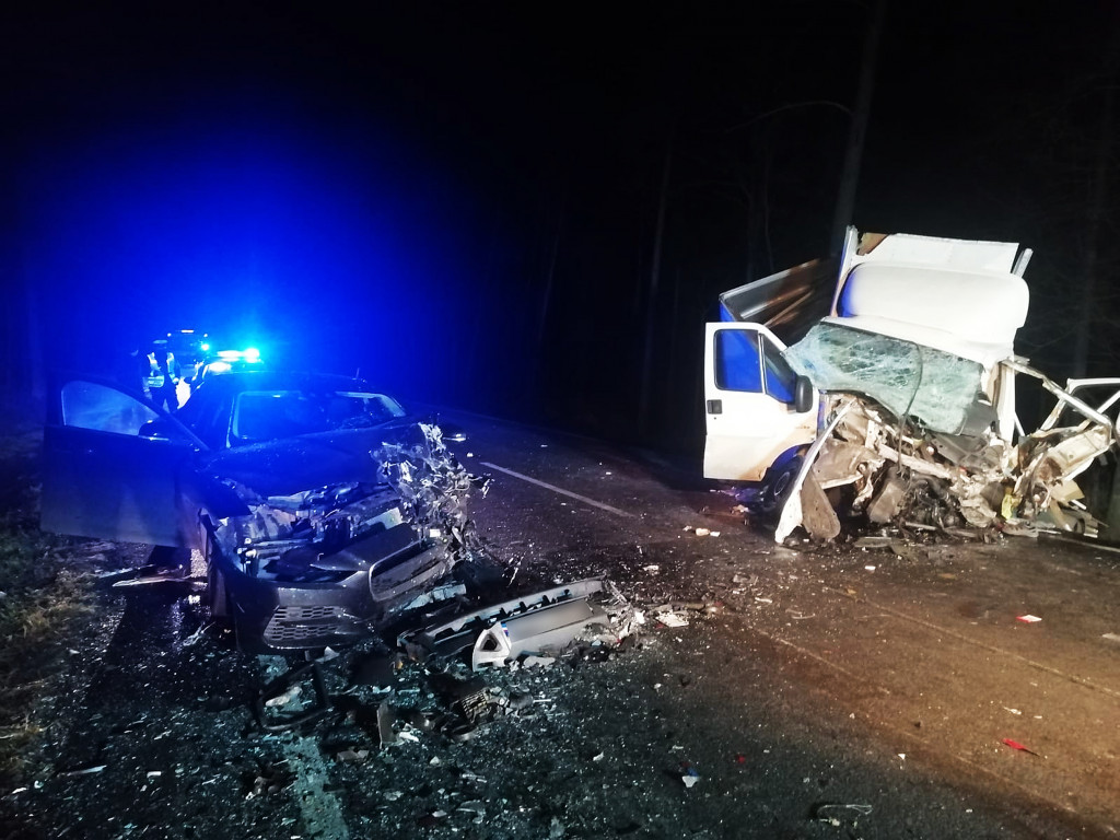 63-letni mieszkaniec powiatu ostrzeszowskiego zginął na krajowej ,,jedenastce'