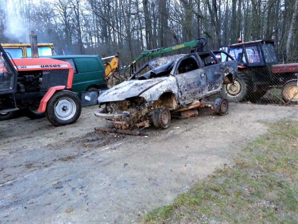 Pożar budynku gospodarczego w Bałdowicach