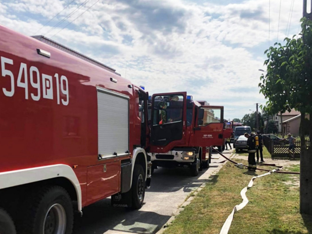 Palaty: Pożar budynku mieszkalnego
