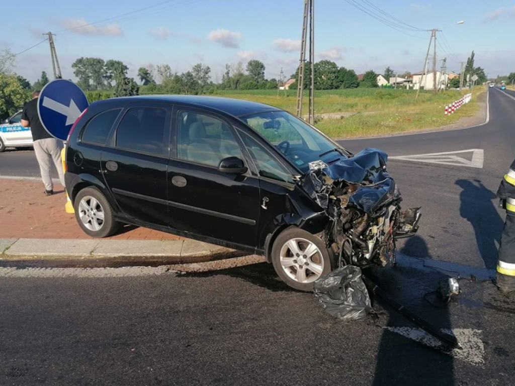 PALATY: Kolizja na drodze