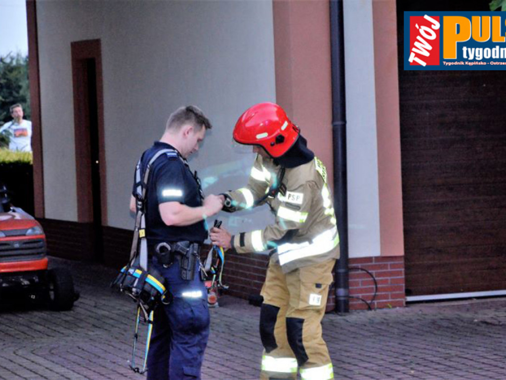 KRASZEWICE: Tymczasowy areszt dla Ukraińca, który włamał się do domu i nie chciał zejść z dachu (FILM)