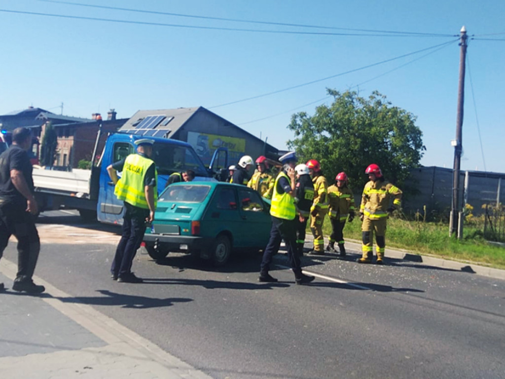 Uwaga! Wypadek na ulicy Grabowskiej  w Ostrzeszowie