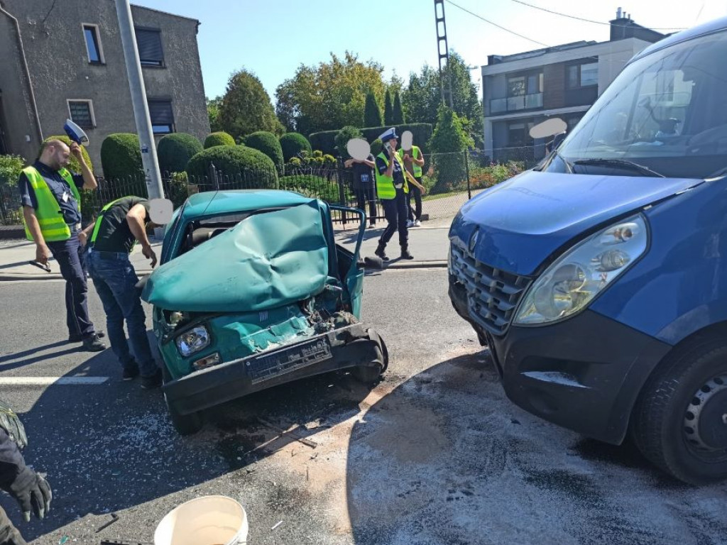 Uwaga! Wypadek na ulicy Grabowskiej  w Ostrzeszowie