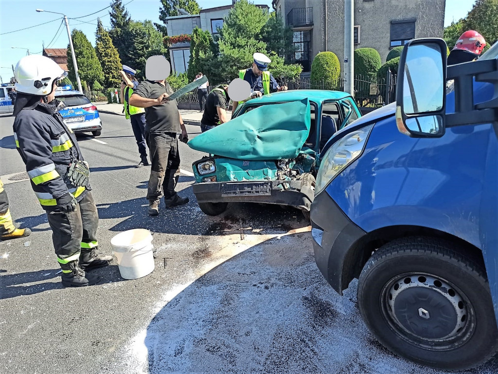 Uwaga! Wypadek na ulicy Grabowskiej  w Ostrzeszowie