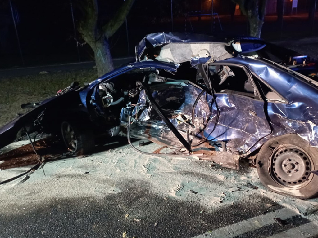 21-letni kierowca audi zginął na drodze