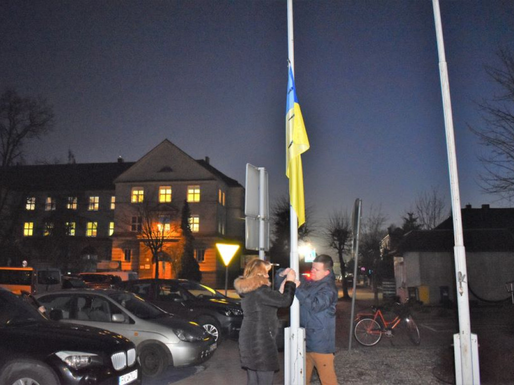 OSTRZESZÓW: Wiec poparcia dla Ukraińców