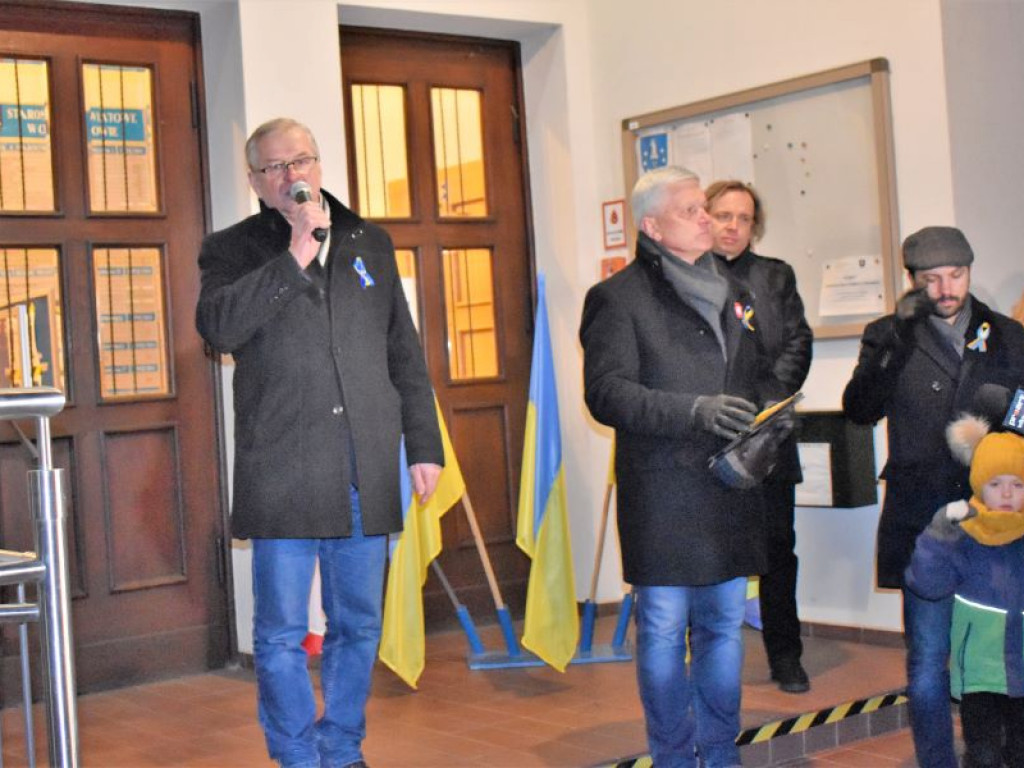 OSTRZESZÓW: Wiec poparcia dla Ukraińców