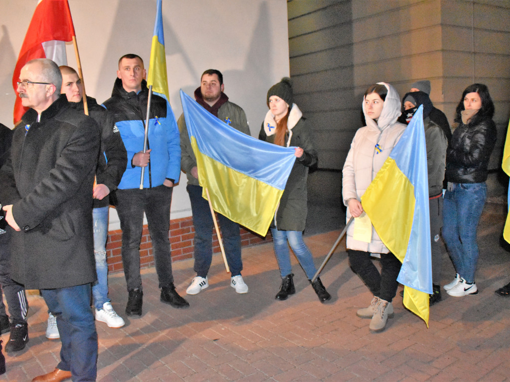OSTRZESZÓW: Wiec poparcia dla Ukraińców