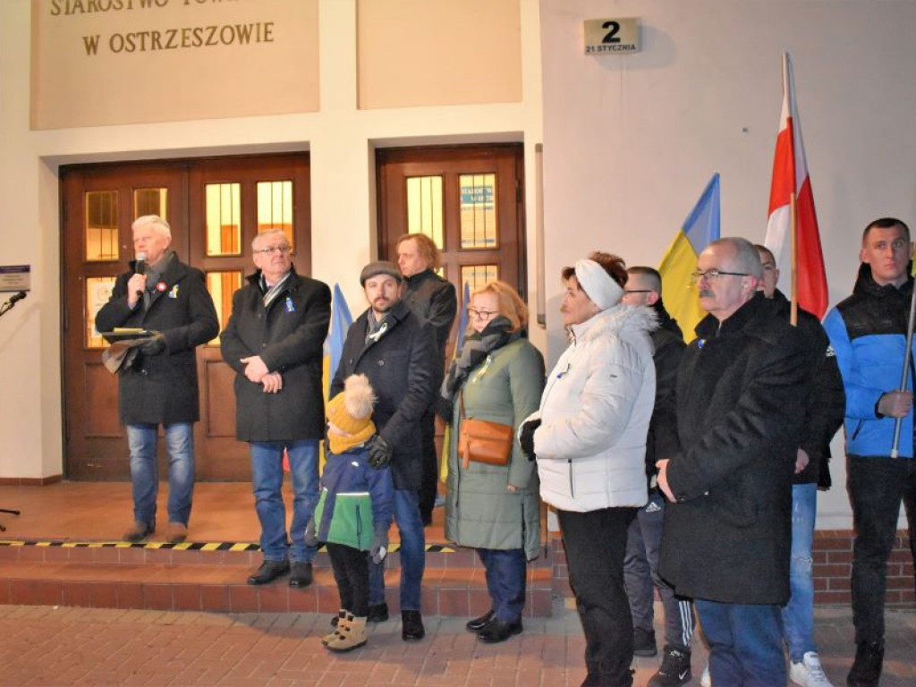OSTRZESZÓW: Wiec poparcia dla Ukraińców