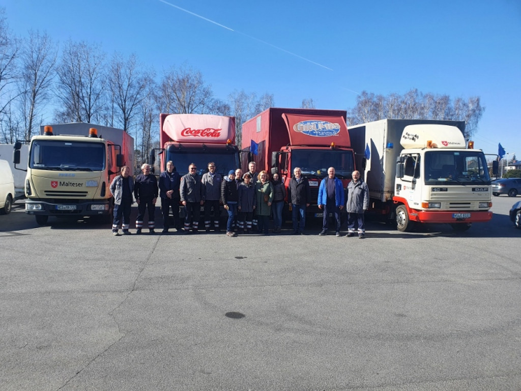 Kolejne transporty humanitarne dla Ukrainy trafiły do PCPR w Ostrzeszowie