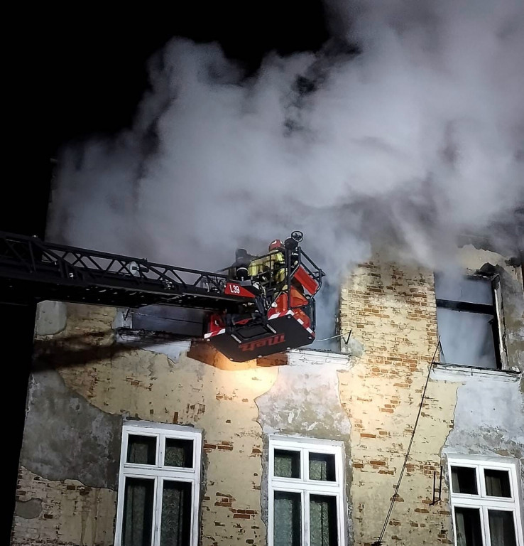 Pożar kamienicy