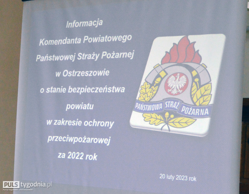 Roczna narada KP PSP w Ostrzeszowie