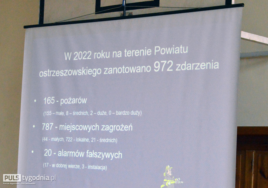 Roczna narada KP PSP w Ostrzeszowie