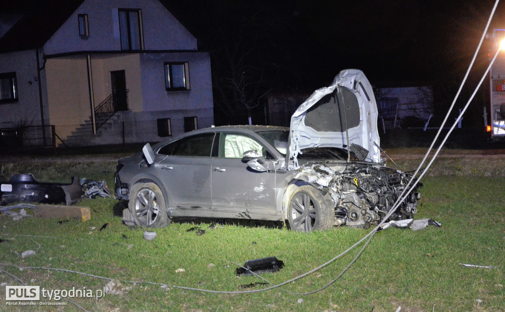 W Opatowie uderzył w słup energetyczny
