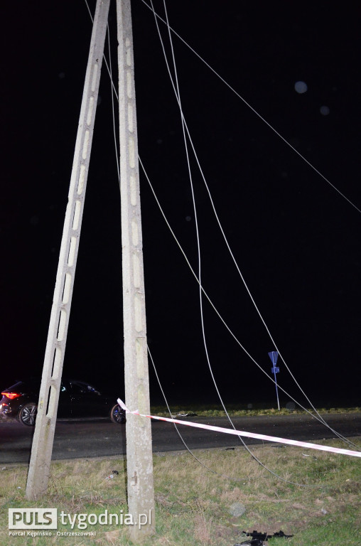 W Opatowie uderzył w słup energetyczny