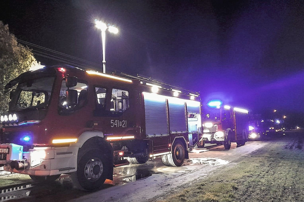 Pożar sauny w Niedźwiedziu