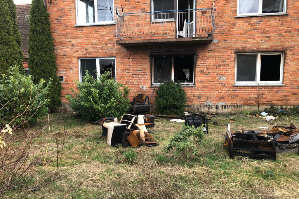 Pożar w Kaliszkowicach Ołobockich