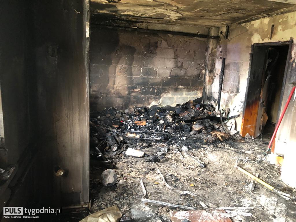 Pożar w Kaliszkowicach Ołobockich