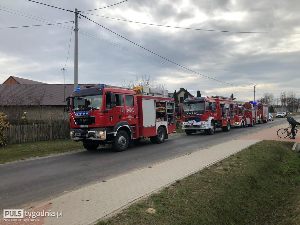 Pożar w Kaliszkowicach Ołobockich