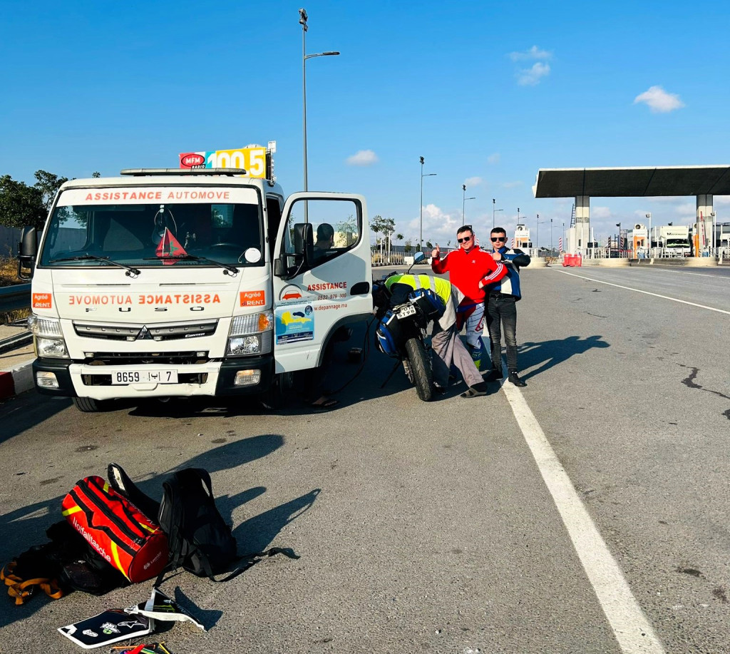 Wyruszyli z Doruchowa na motocyklach do Afryki