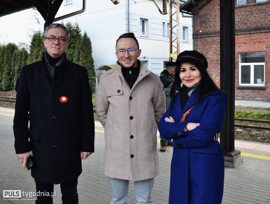 Pociąg Zwycięstwa wjechał do Ostrzeszowa