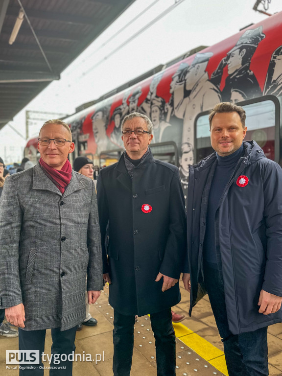 Pociąg Zwycięstwa wjechał do Ostrzeszowa