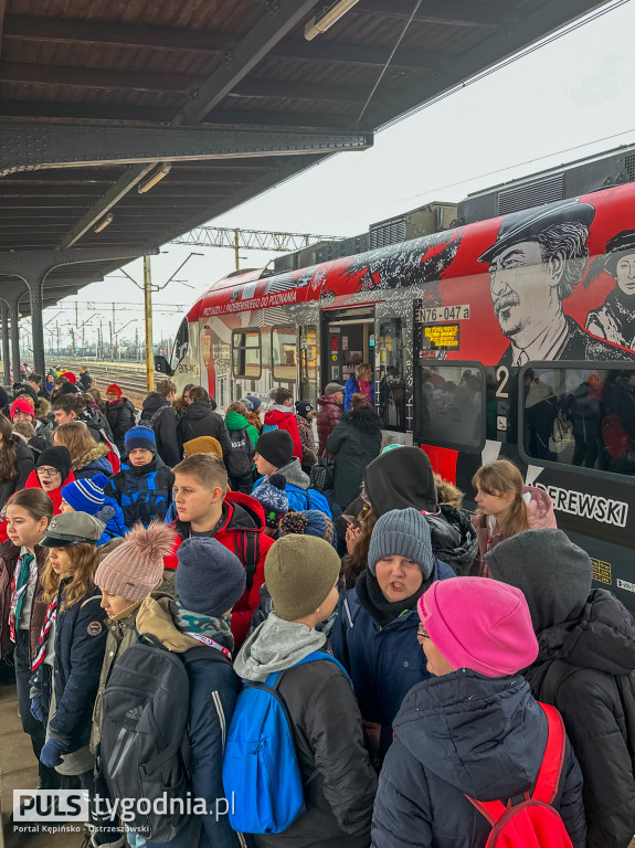 Pociąg Zwycięstwa wjechał do Ostrzeszowa