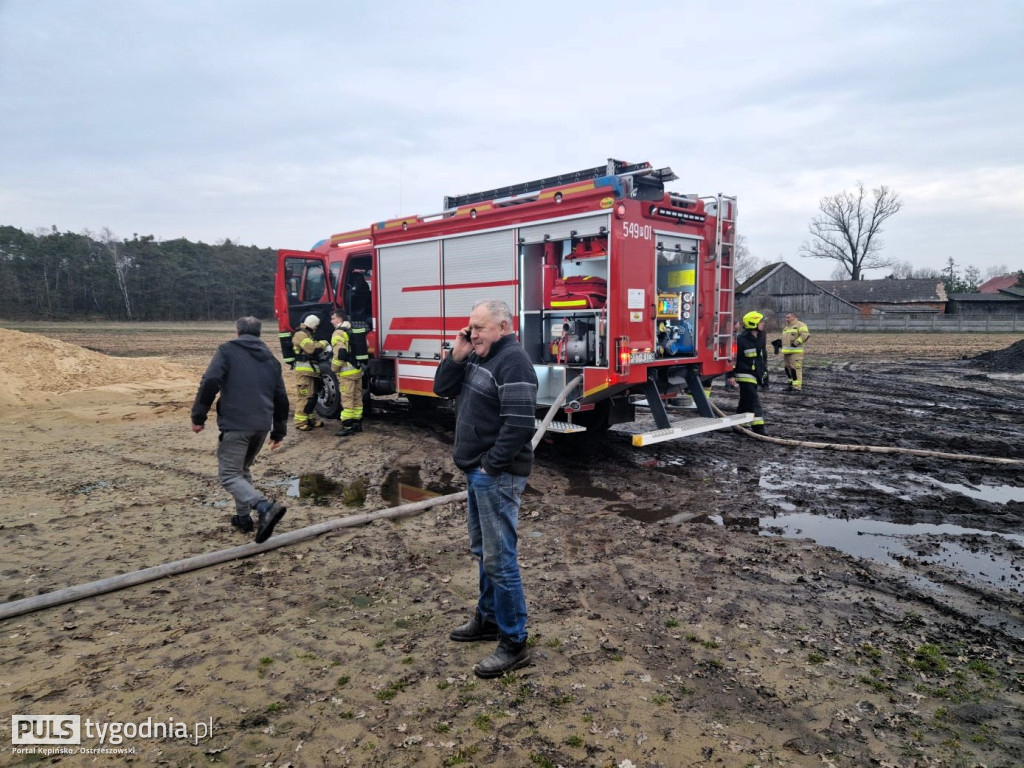 Pożar hali w Czajkowie