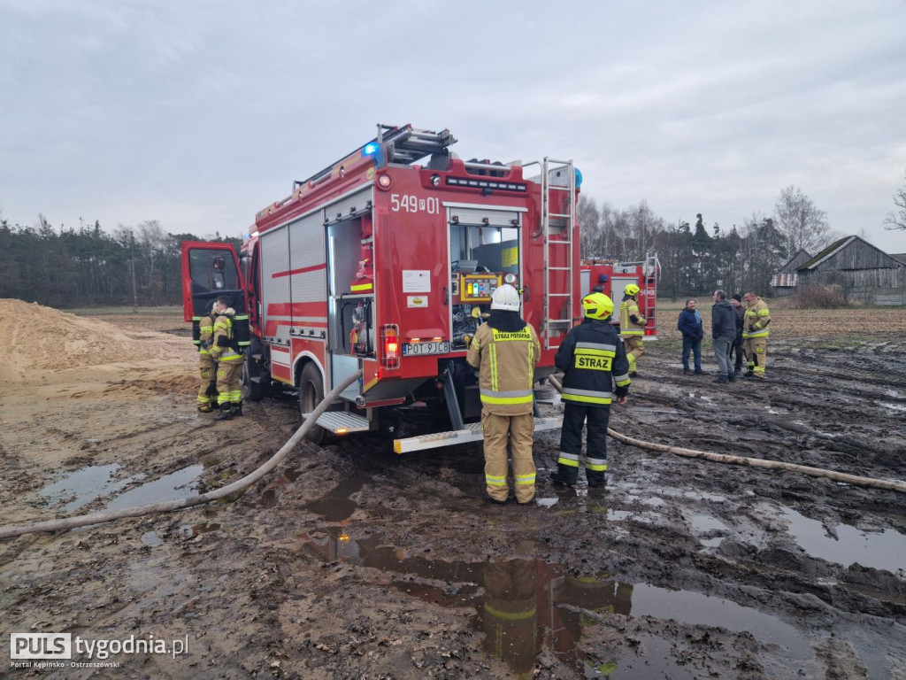 Pożar hali w Czajkowie