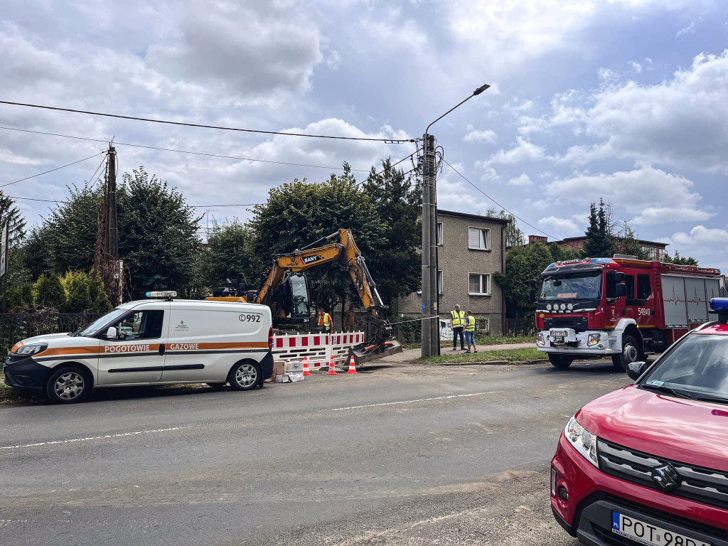Wyciek gazu w Ostrzeszowie