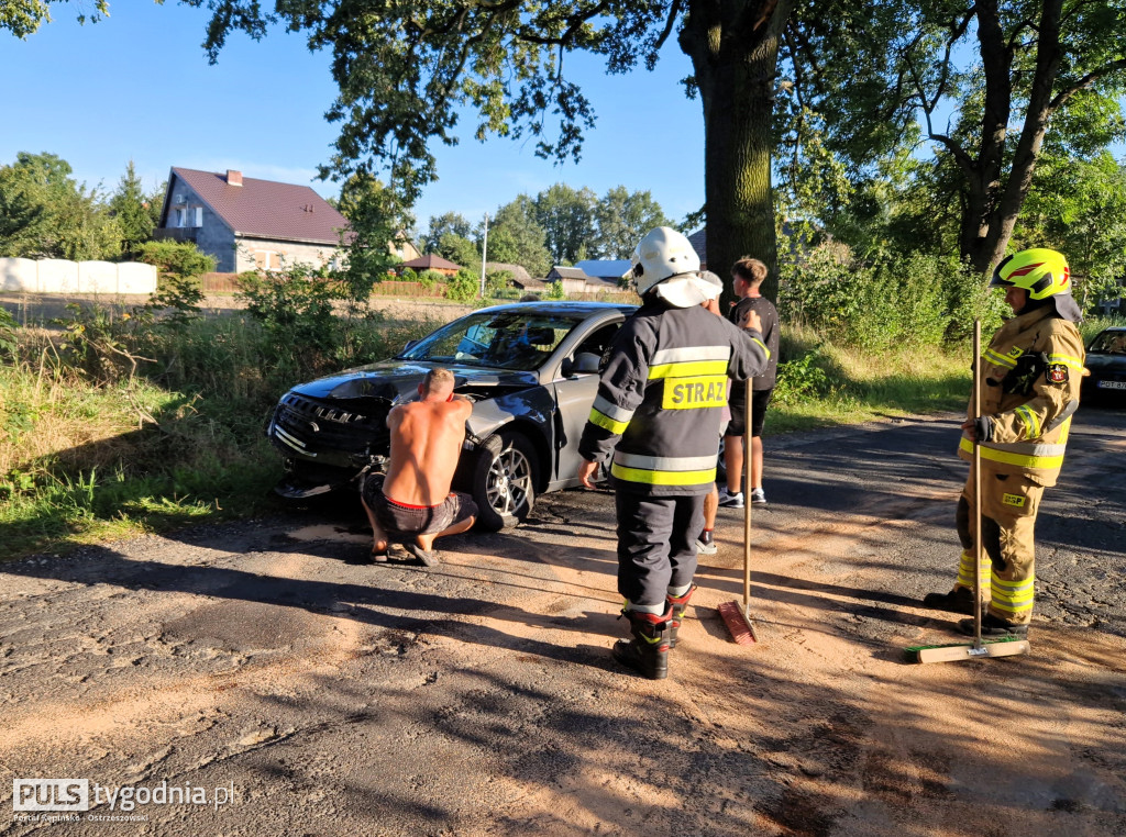 Zderzenie na skrzyżowaniu dróg