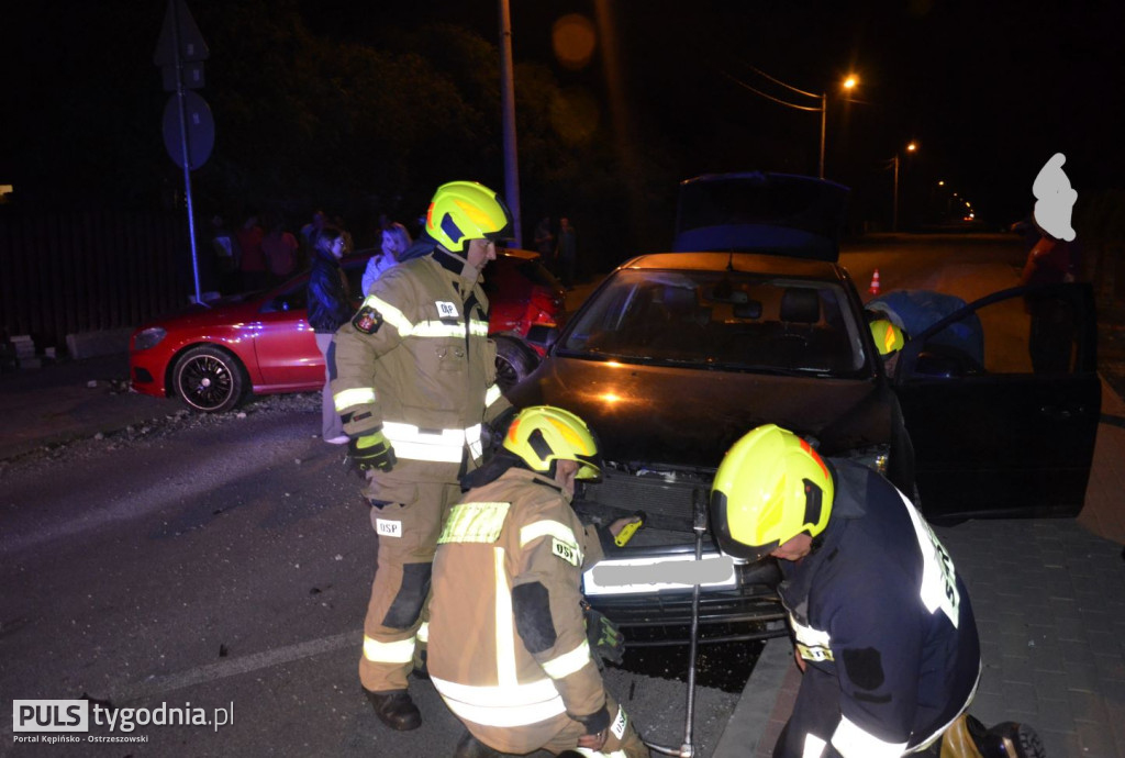 Pijany kierowca focusa uderzył w mercedesa