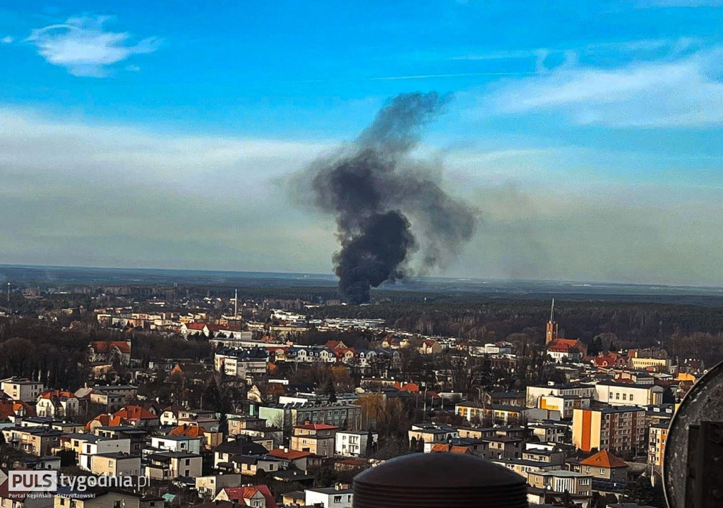 Pożar w Ostrzeszowie