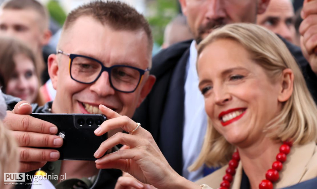 Rafał Trzaskowski na kępińskim rynku