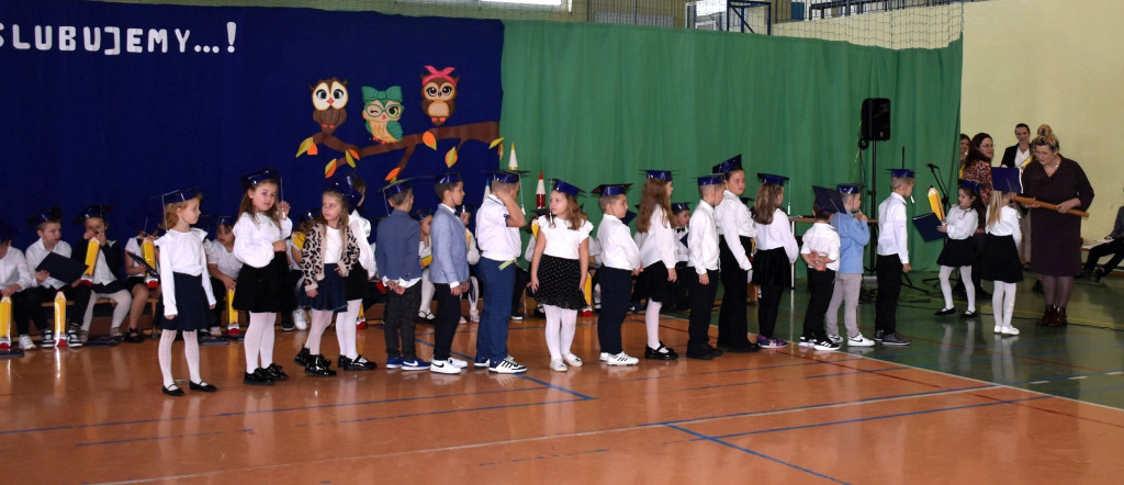 Pasowanie pierwszaków w Doruchowie