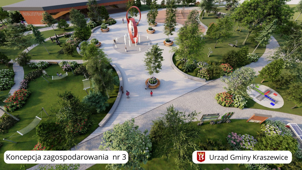 Koncepcje zagospodarowania działki w Kraszewicach