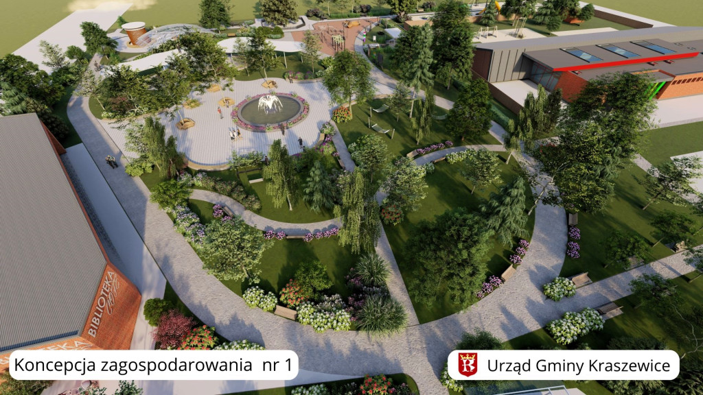 Koncepcje zagospodarowania działki w Kraszewicach