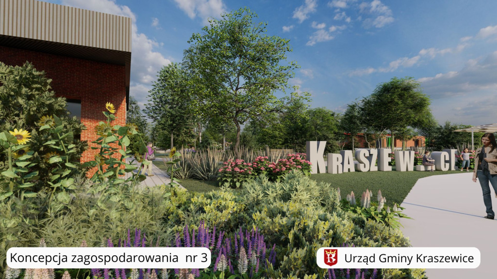 Koncepcje zagospodarowania działki w Kraszewicach