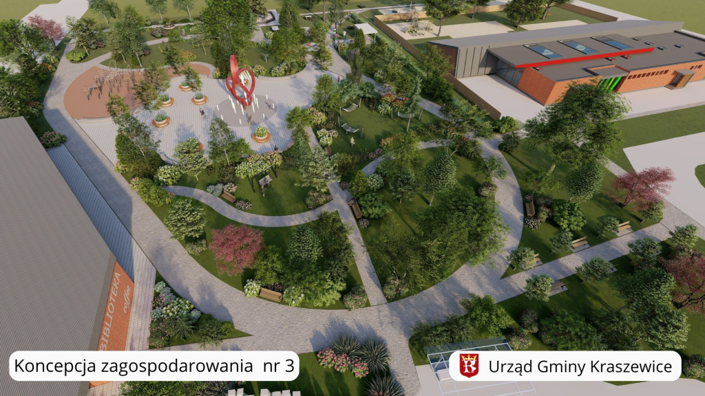 Koncepcje zagospodarowania działki w Kraszewicach